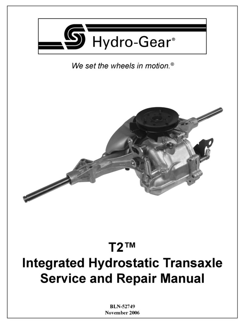 Hydro-Gear T2 Service and repair manual