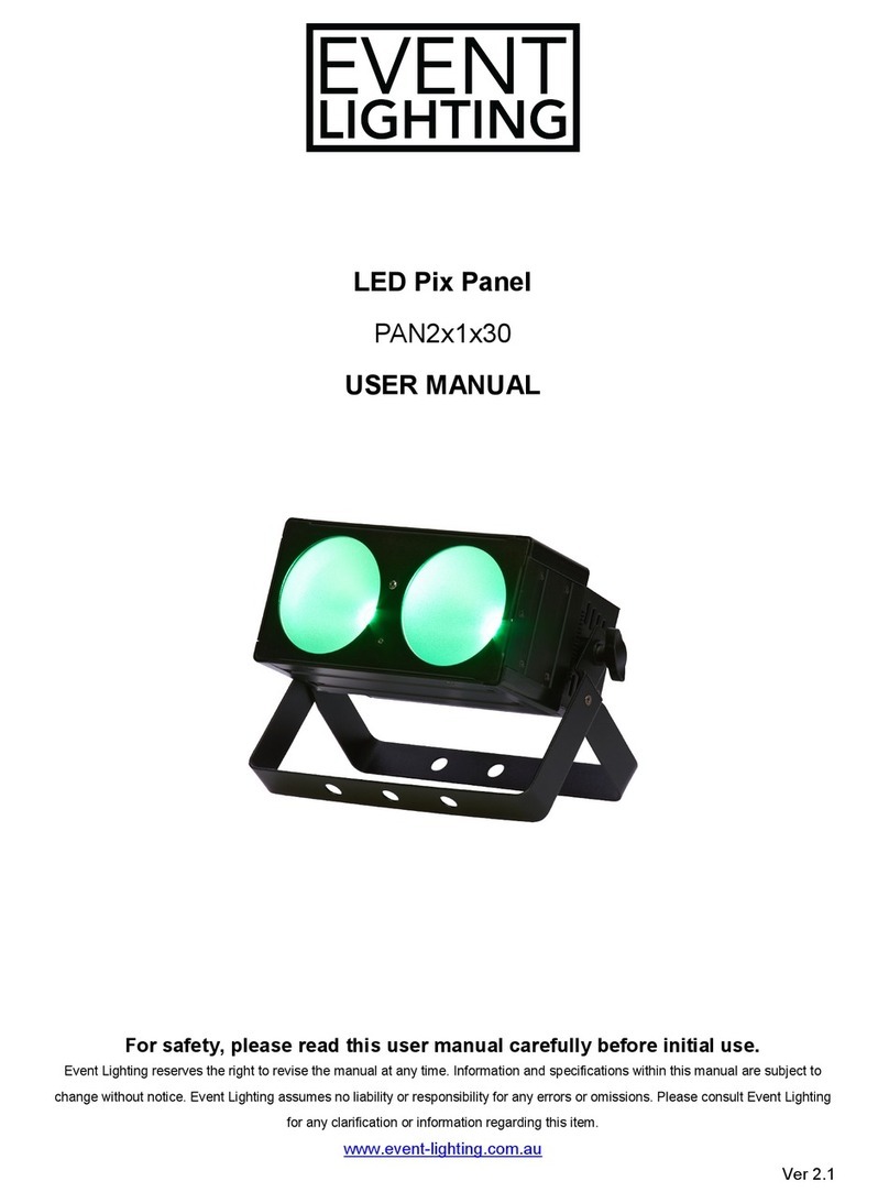 Event Lighting PAN2*1*30 user manual