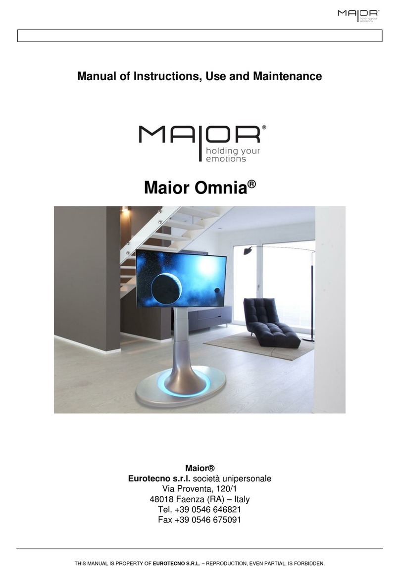 EUROTECNO S.R.L Maior Omnia Manual of Instructions, Use and Maintenance
