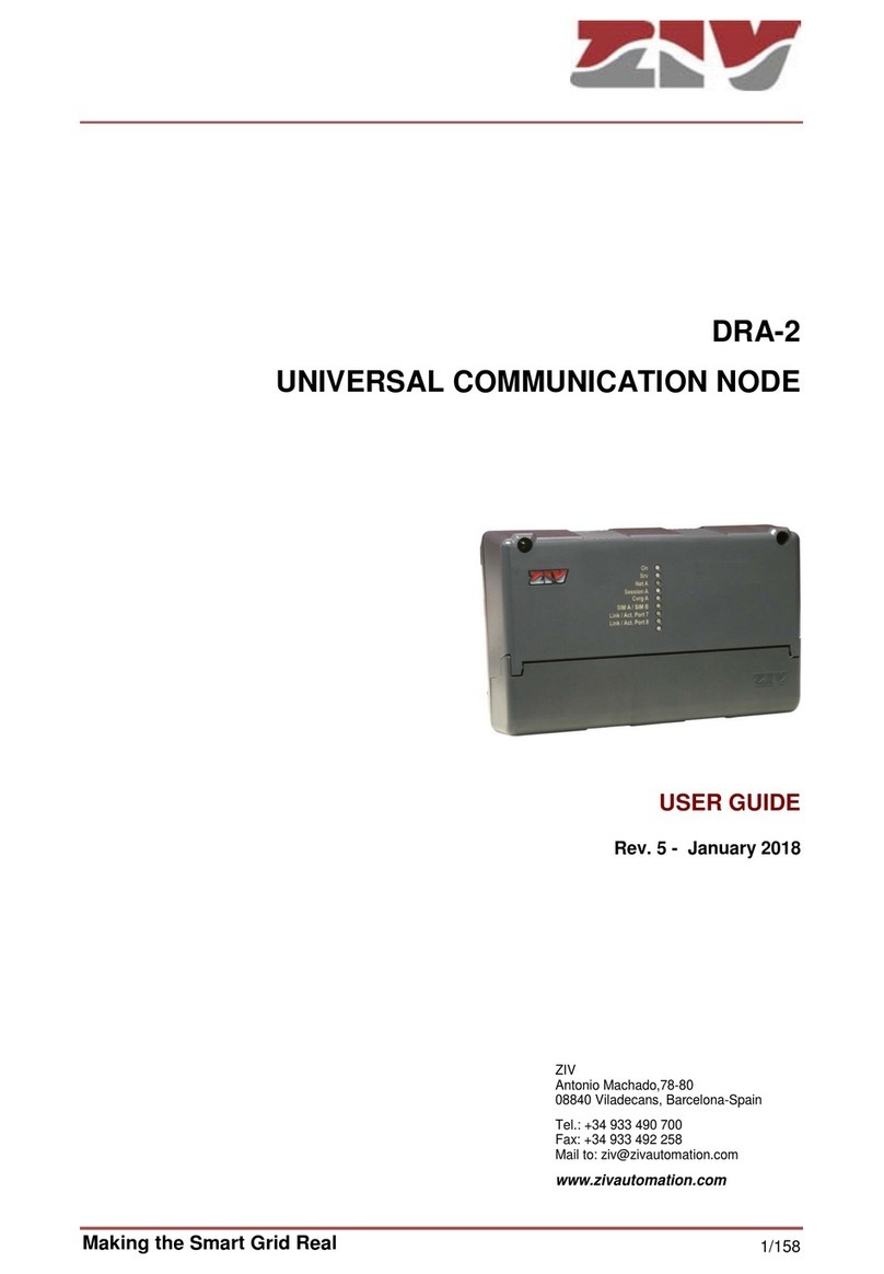 ZIV DRA-2 User manual