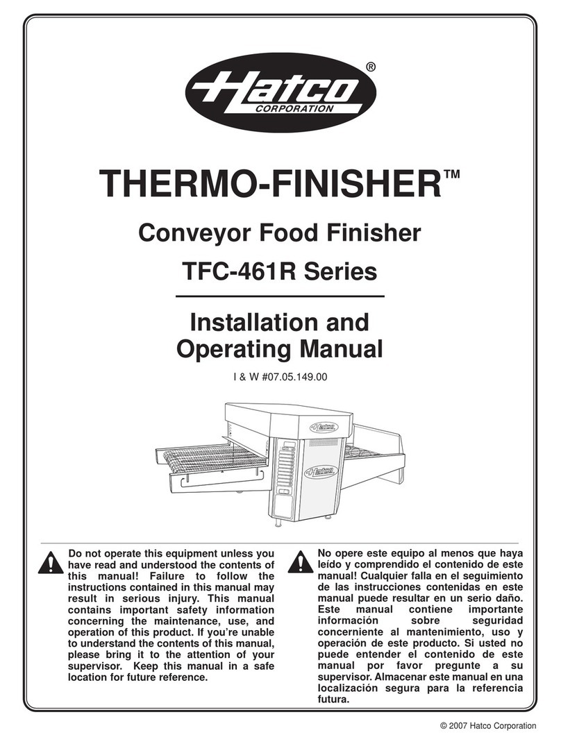 Hatco THERMO-FINISHER TFC-461R User manual