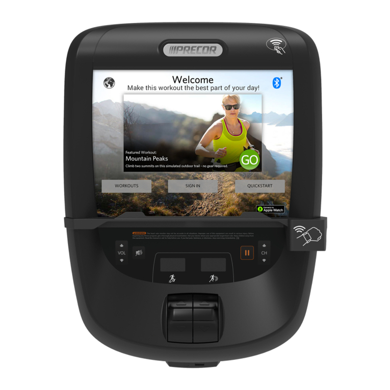 Precor Experience P82 User manual