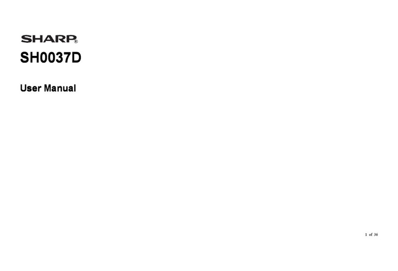Sharp SH0037D User manual
