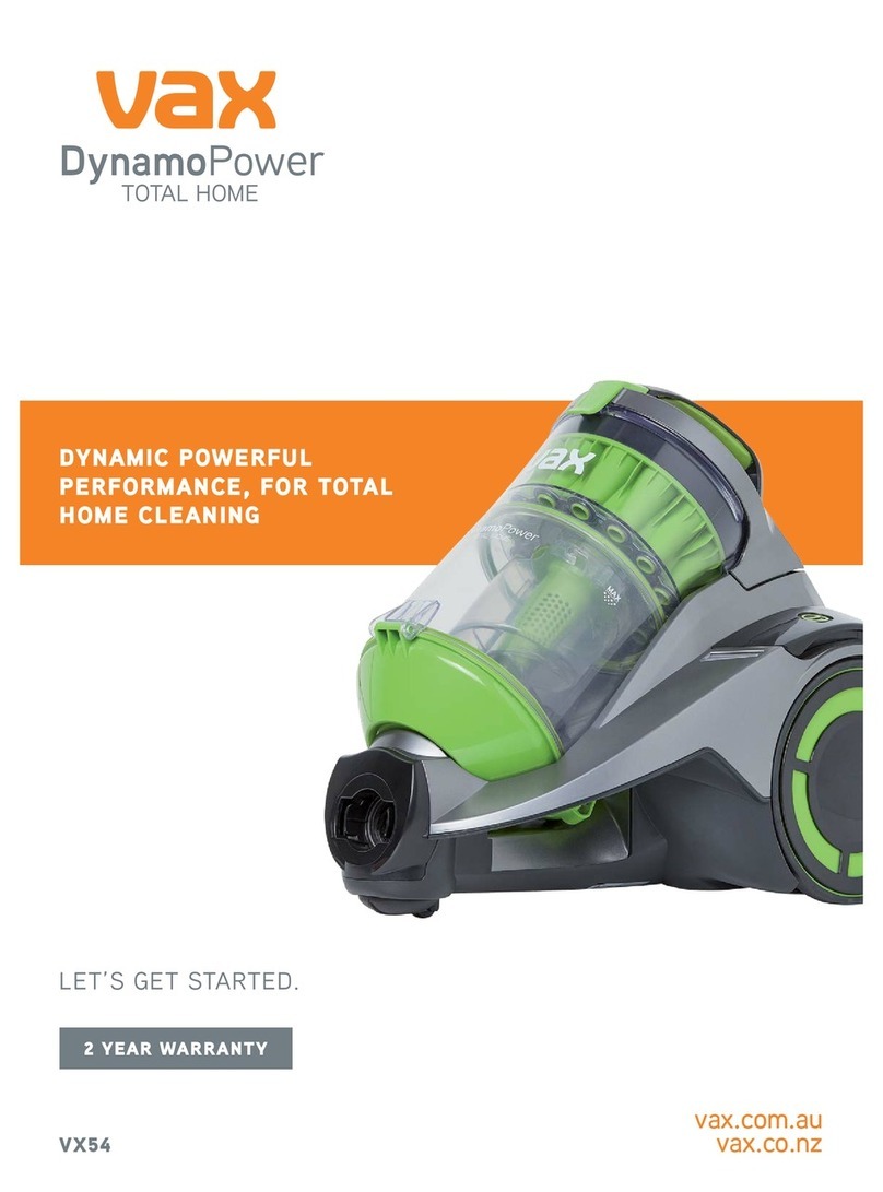 Vax Dynamo Power Total Home VX54 User manual