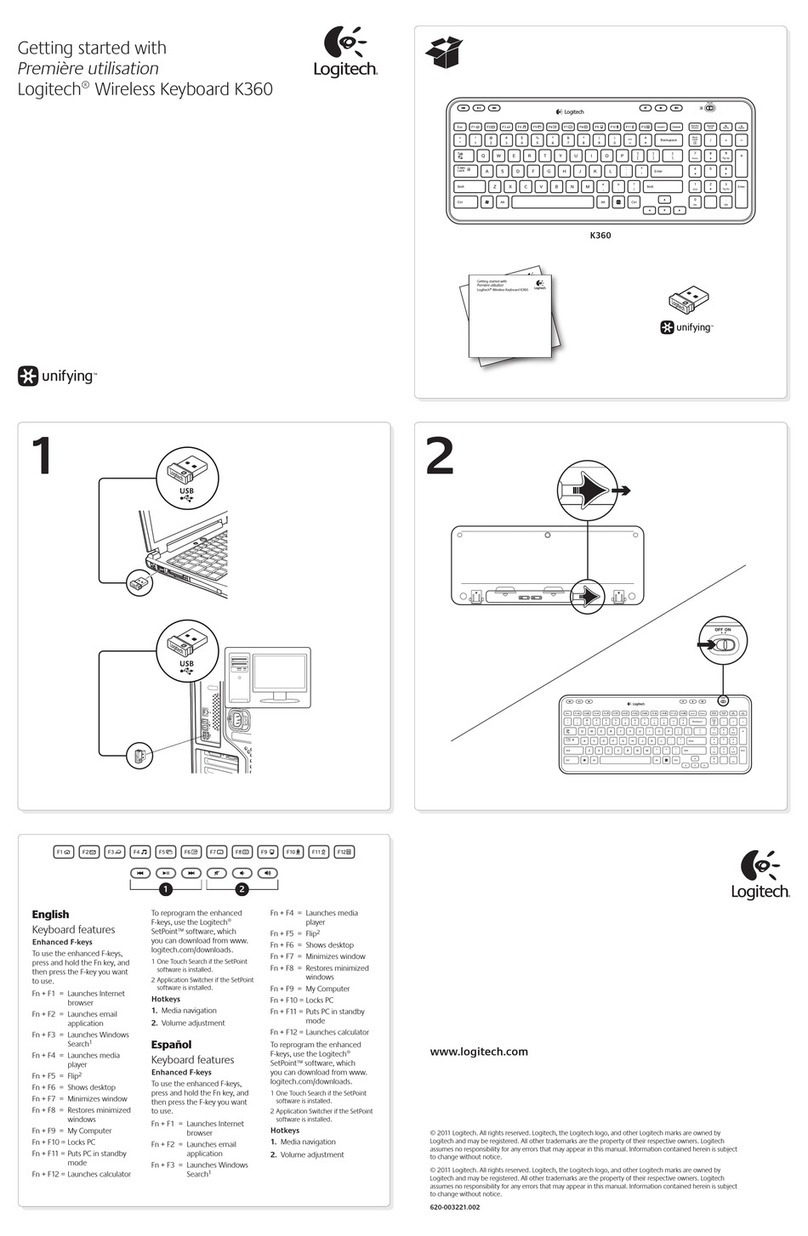 Logitech K360 User manual