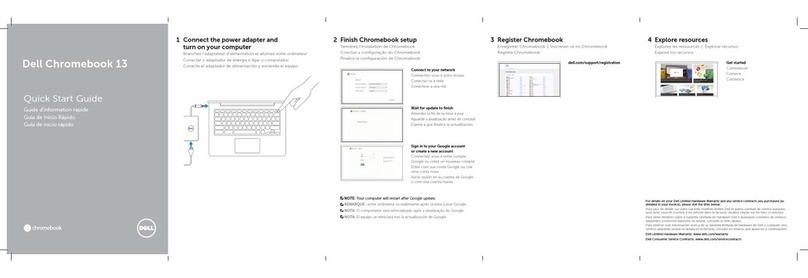 Dell Chromebook 13 quick start guide