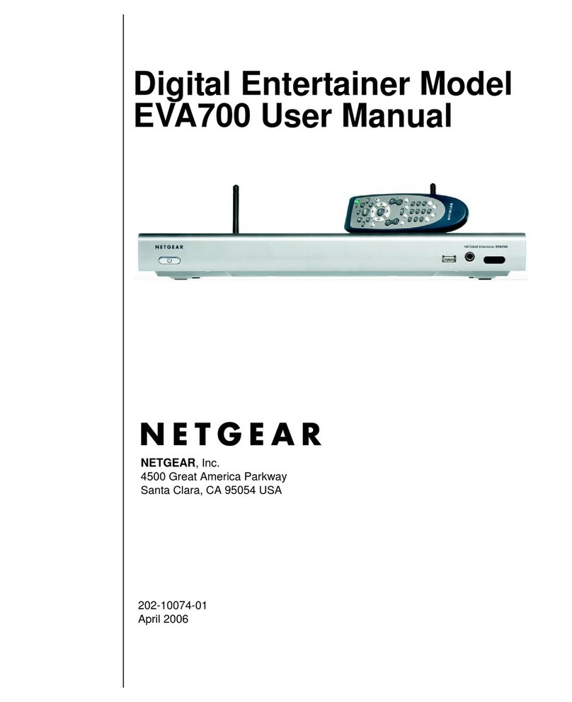 NETGEAR EVA700 - Digital Entertainer - Multimedia... user manual NETGEAR EVA700 - Digital Entertainer - Multimedia... user manual