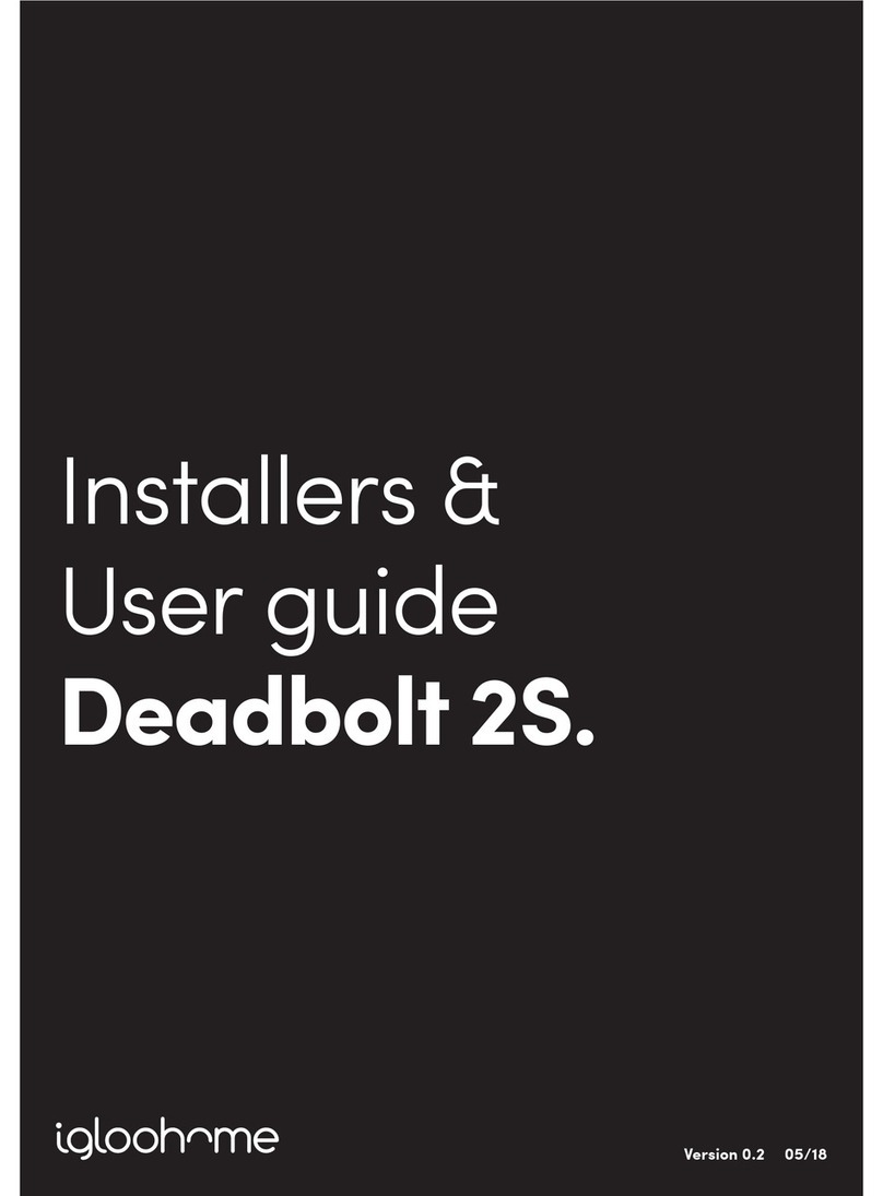 Igloohome Deadbolt 2S Installation and maintenance instructions Igloohome Deadbolt 2S Installation and maintenance instructions