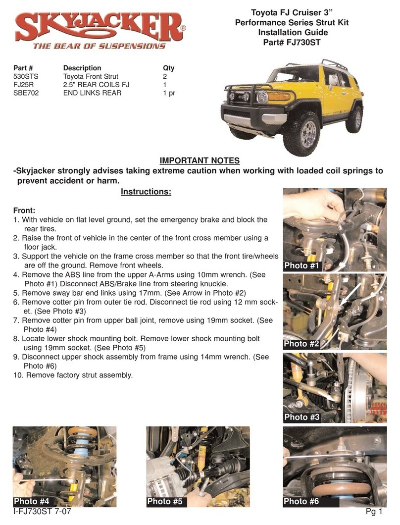 Skyjacker FJ730ST User manual Skyjacker FJ730ST User manual