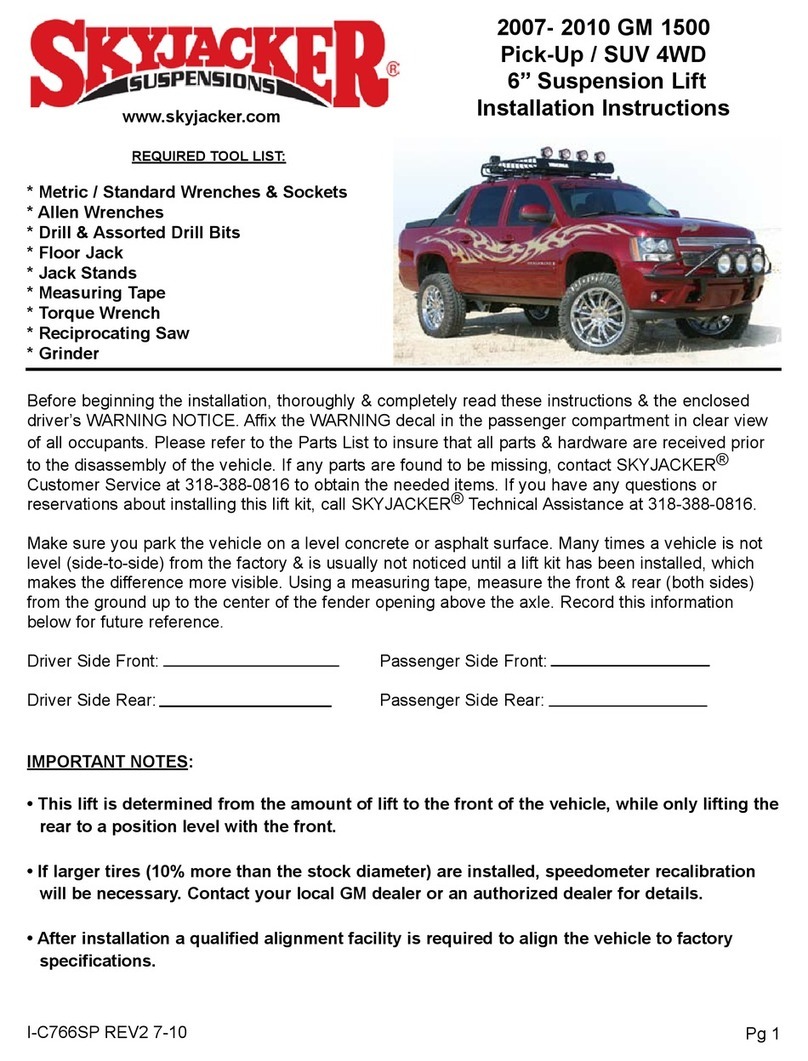 Skyjacker C7661A User manual