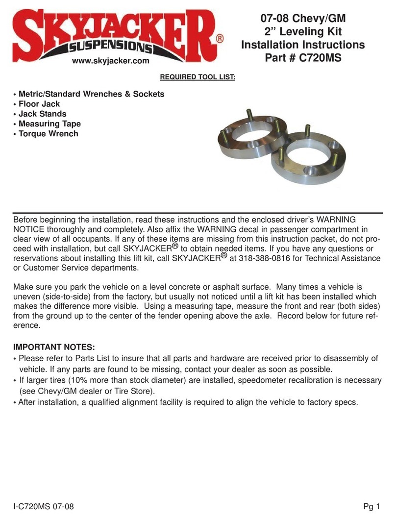 Skyjacker C720MS User manual Skyjacker C720MS User manual