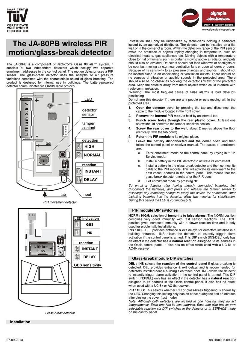 olympia electronics JA-80PB User manual