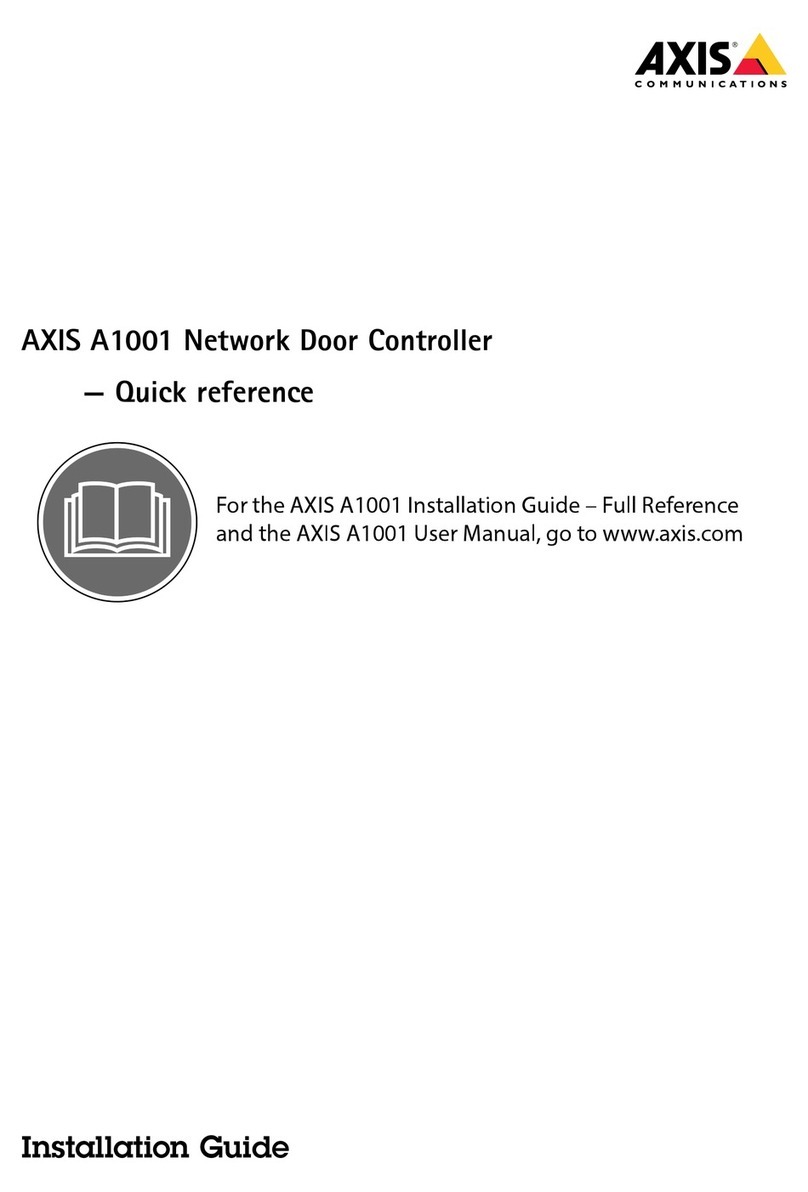 Axis A1001 User manual