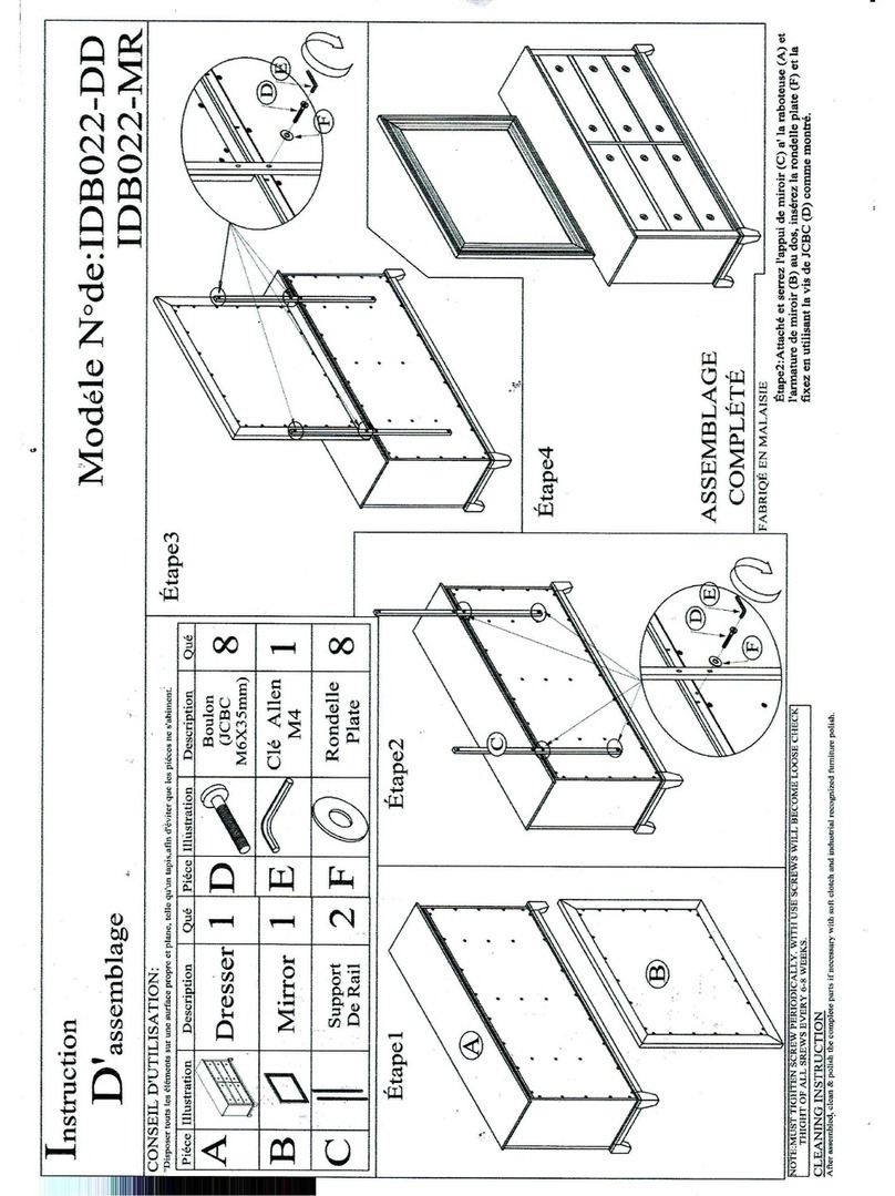Baxton Studio IDB022-DD: IDB022-MR User manual