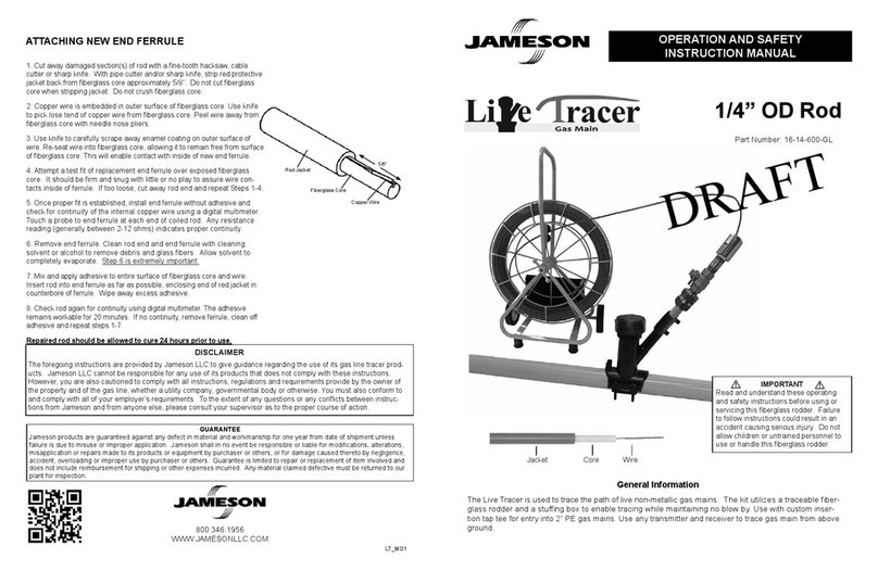 Jameson Live Tracer Operation and safety manual