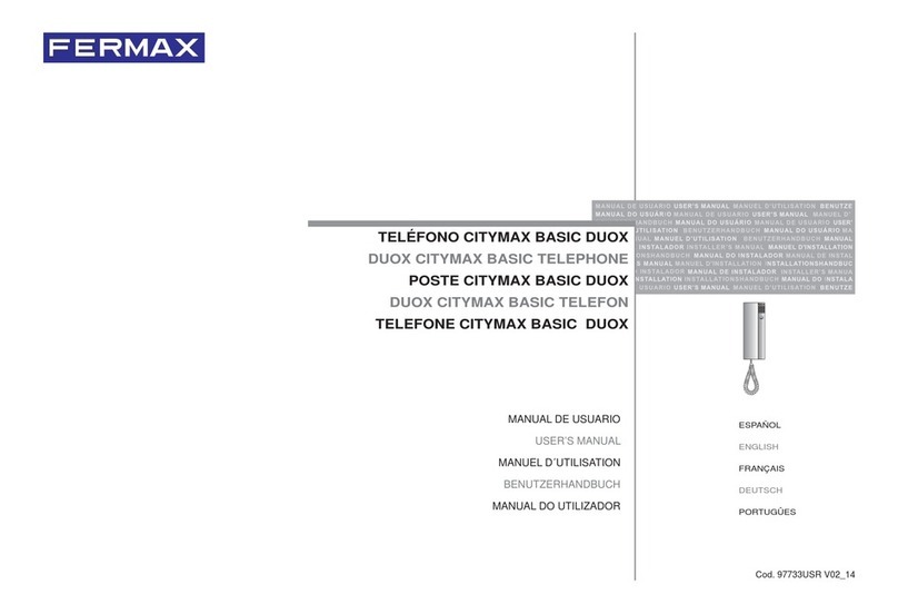 Fermax CITYMAX BASIC DUOX user manual