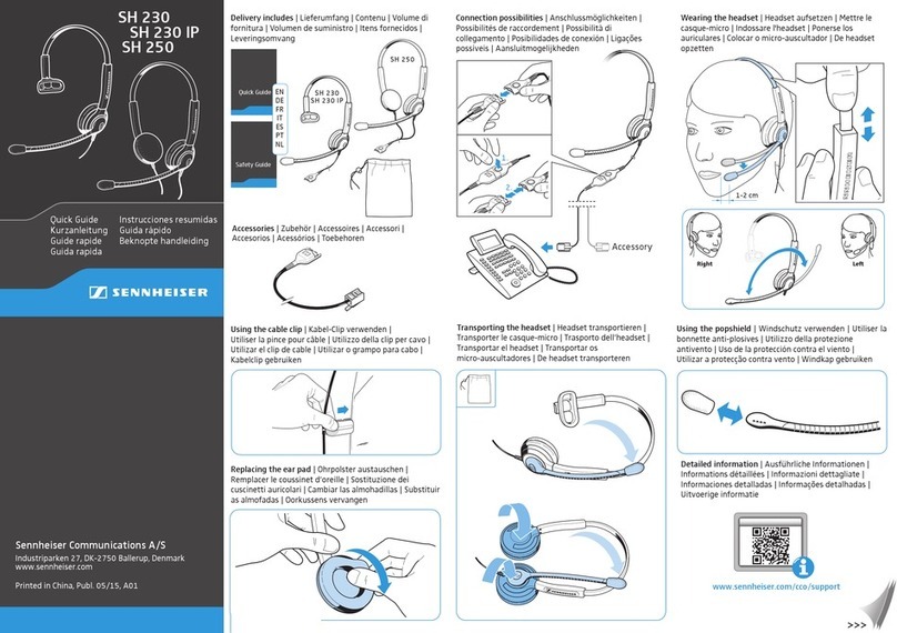 Sennheiser SH 230 quick guide