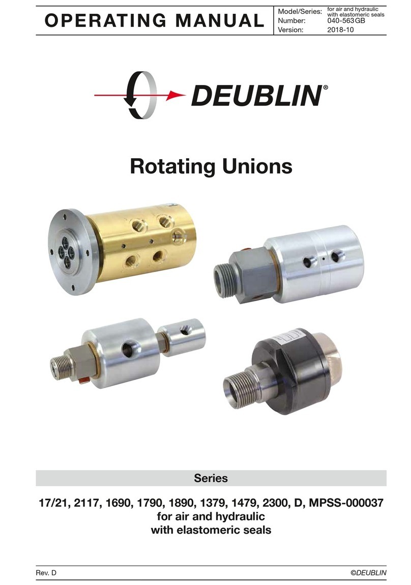 Deublin 17/21 Series operating manual