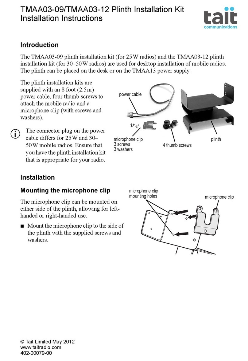 Tait TMAA03-09 installation instructions