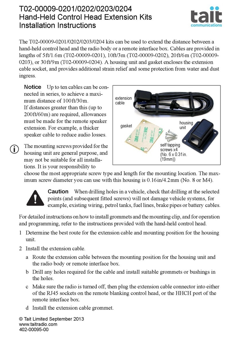 Tait T02-00009-0201 installation instructions