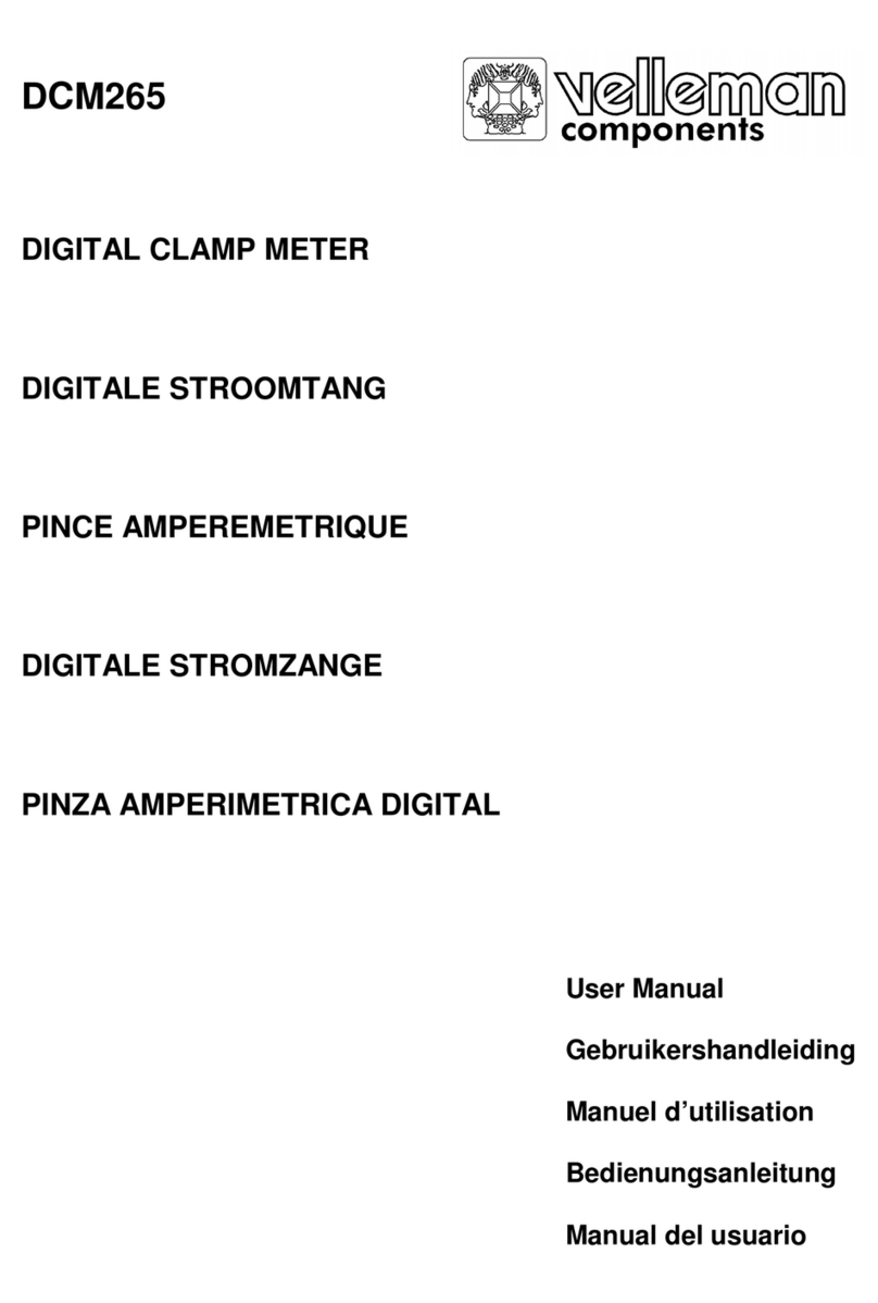 Velleman components DCM265 User manual