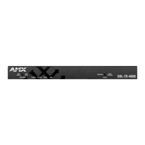 AMX DXLITE DXL-TX-4K60 User manual