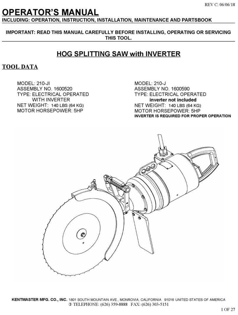 KENTMASTER 210-JI User manual