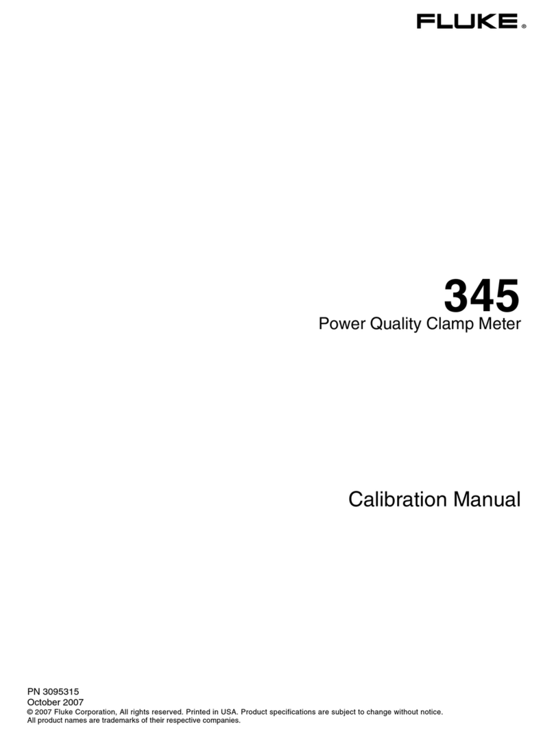 Fluke 345 Use and care manual