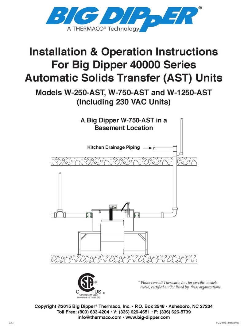 Big Dipper W-250-AST Installation & operation