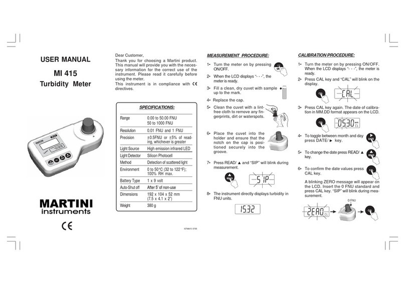 Martini Instruments MI 415 user manual