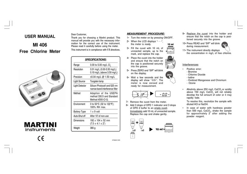 Martini Instruments MI 406 User manual