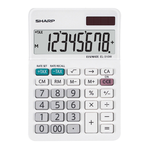 Sharp ELSI MATE EL-320W Operation manual