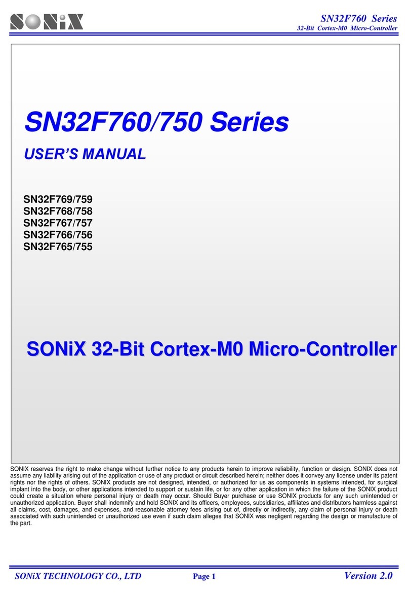 SONIX SN32F769 User manual