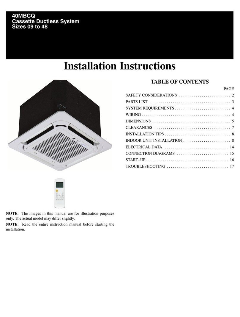 Carrier 40MBCQ User manual