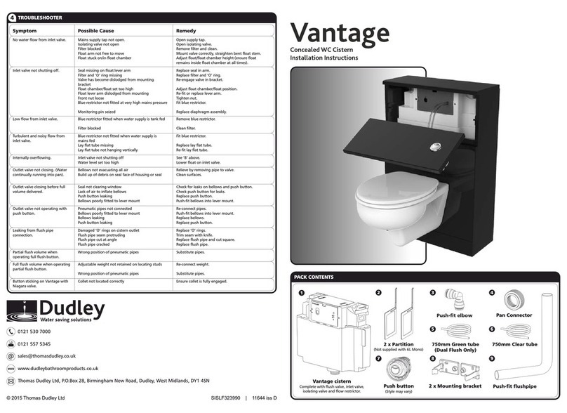 Dudley Vantage installation instructions