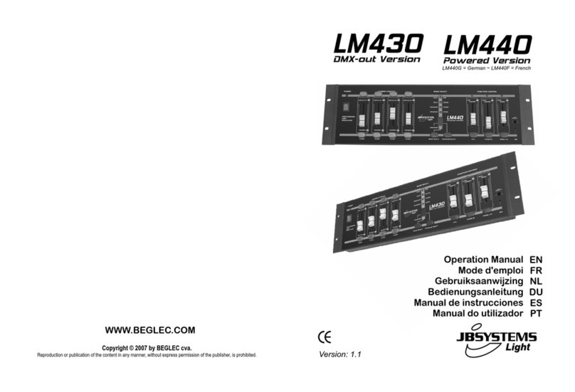 JB Systems Light LM430 User manual