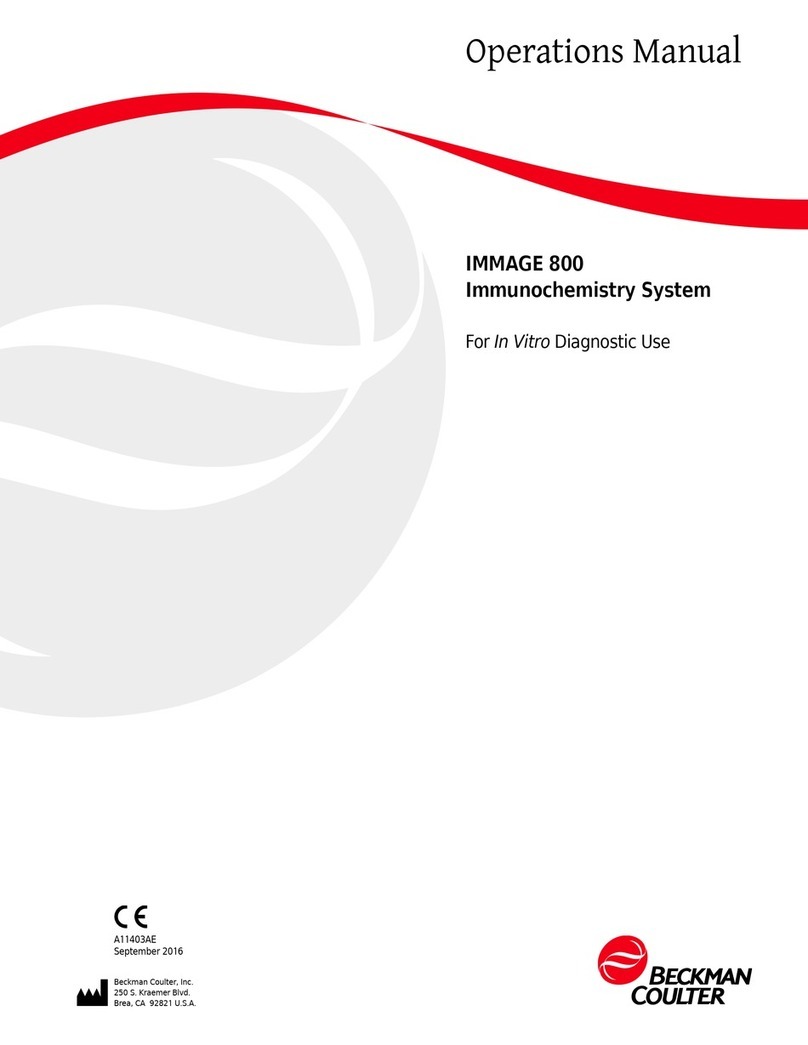 Beckman Coulter IMMAGE 800 Operation manual