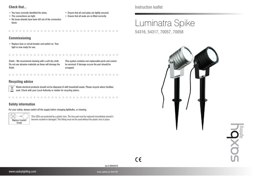 Saxby Luminatra Spike Instruction leaflet
