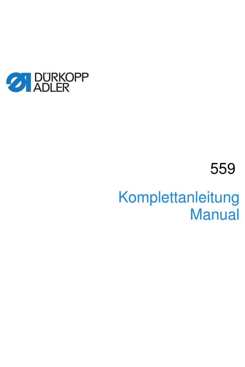 DURKOPP ADLER 559 - User manual