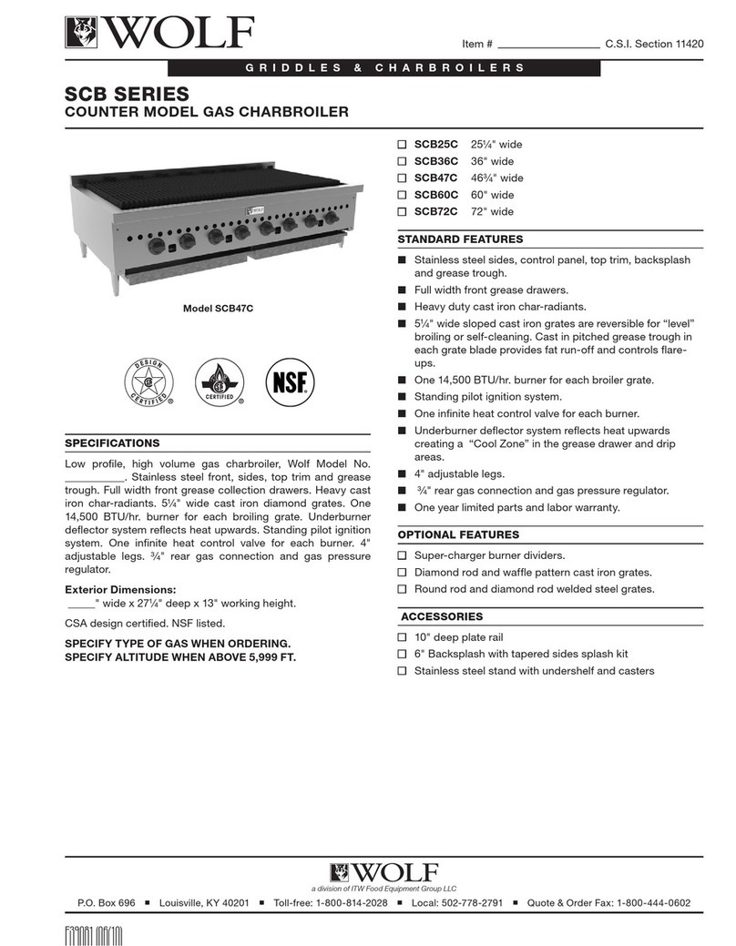 Wolf SCB47C installation instructions