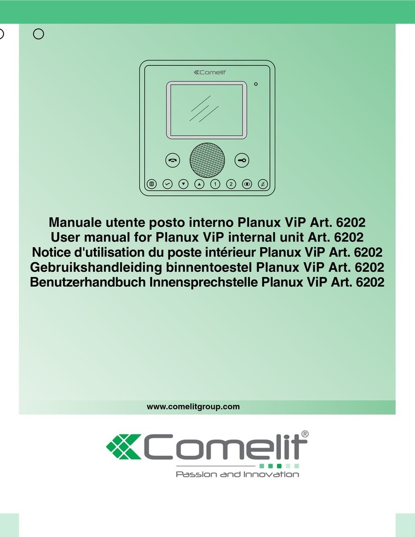 Comelit Planux ViP 6202 user manual