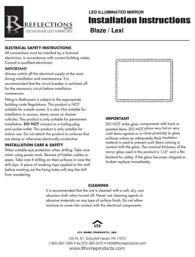 LTL Home Products Reflections Blaze installation instructions LTL Home Products Reflections Blaze installation instructions