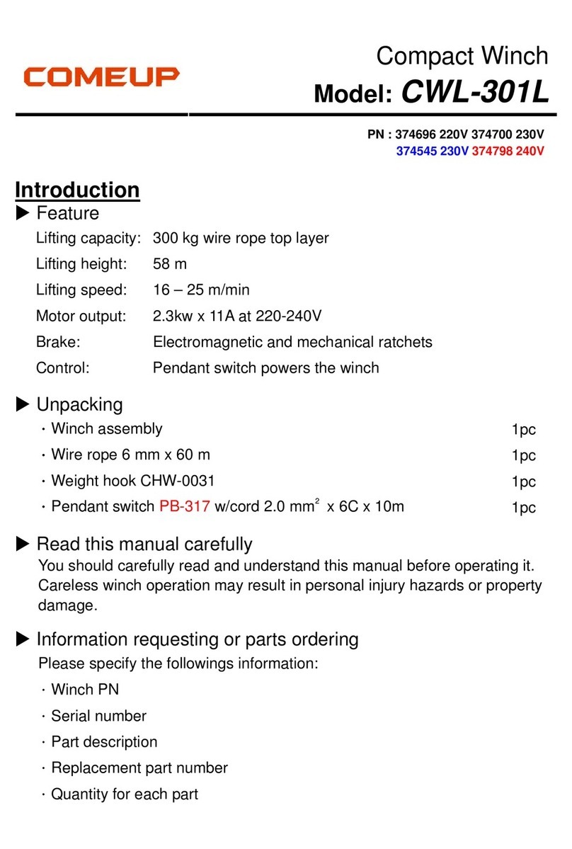 Comeup CWL-301L instructions