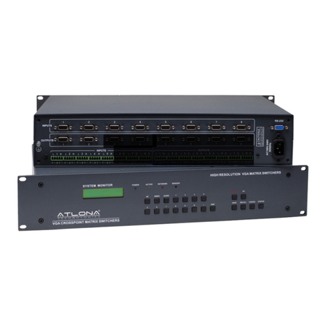 Atlona AT-VGA0801 TO AT-VGA9601 User manual