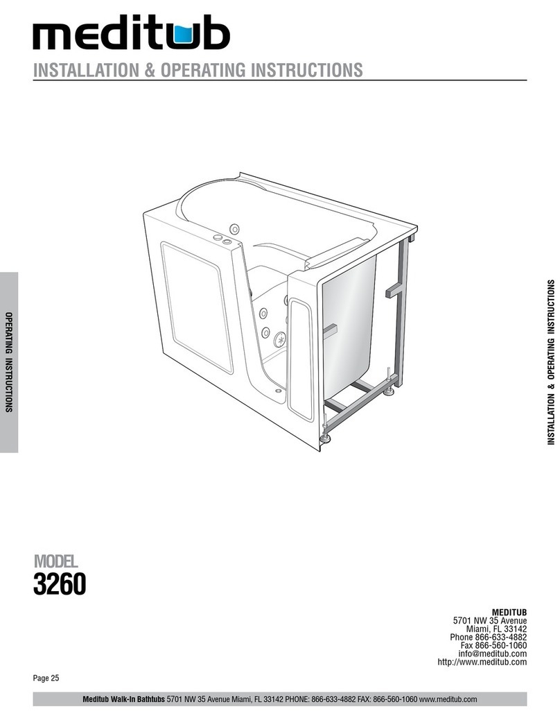 Meditub 3260 Installation & operating instruction