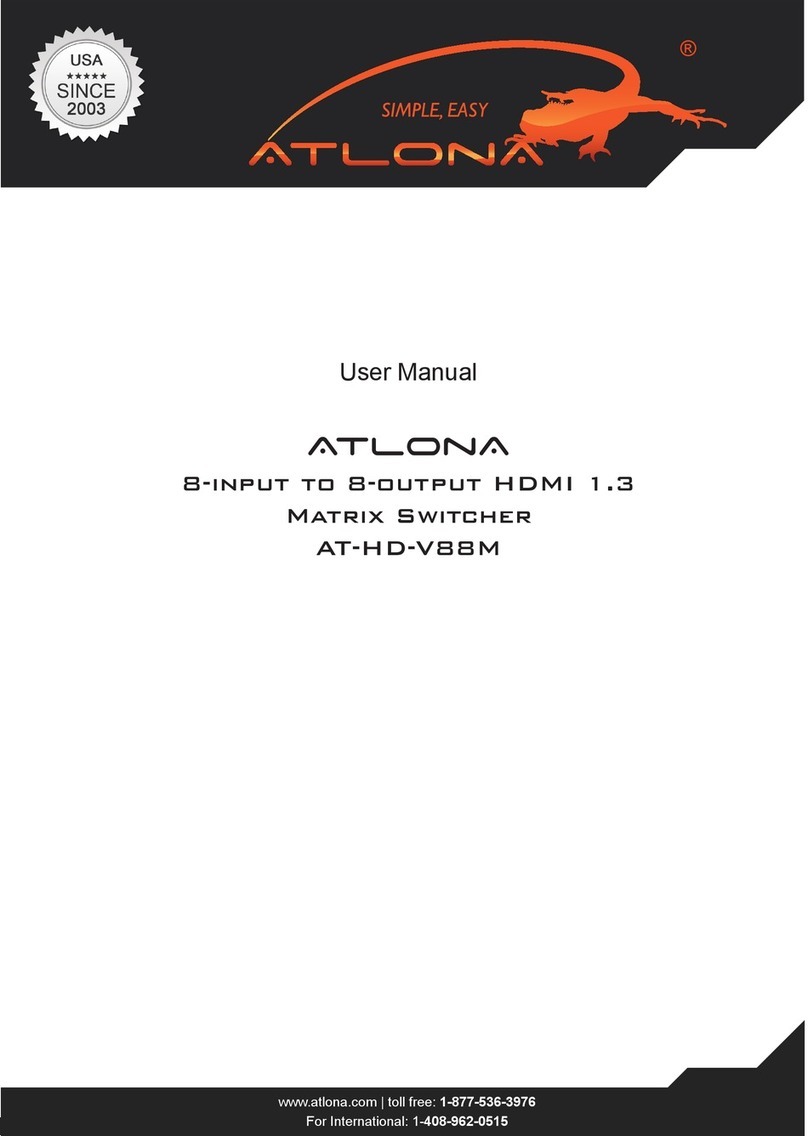 Atlona AT-HD-V88M User manual
