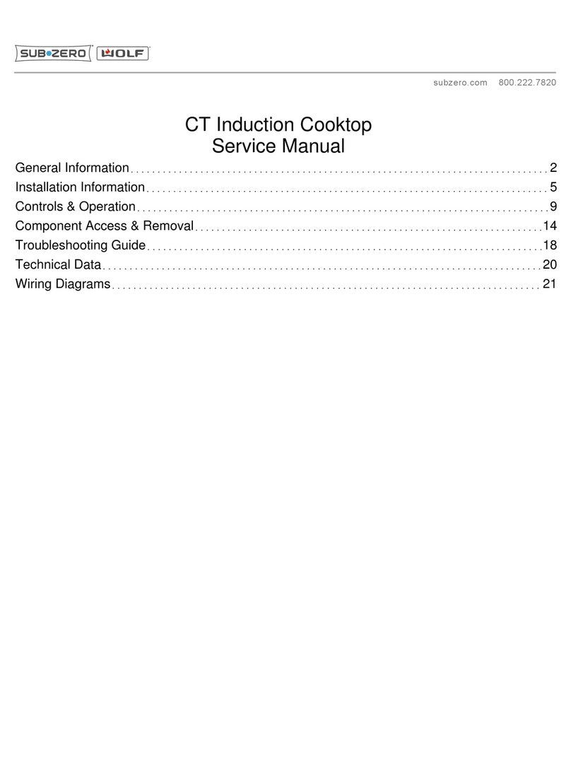 Sub-Zero Wolf CT15I/S User manual