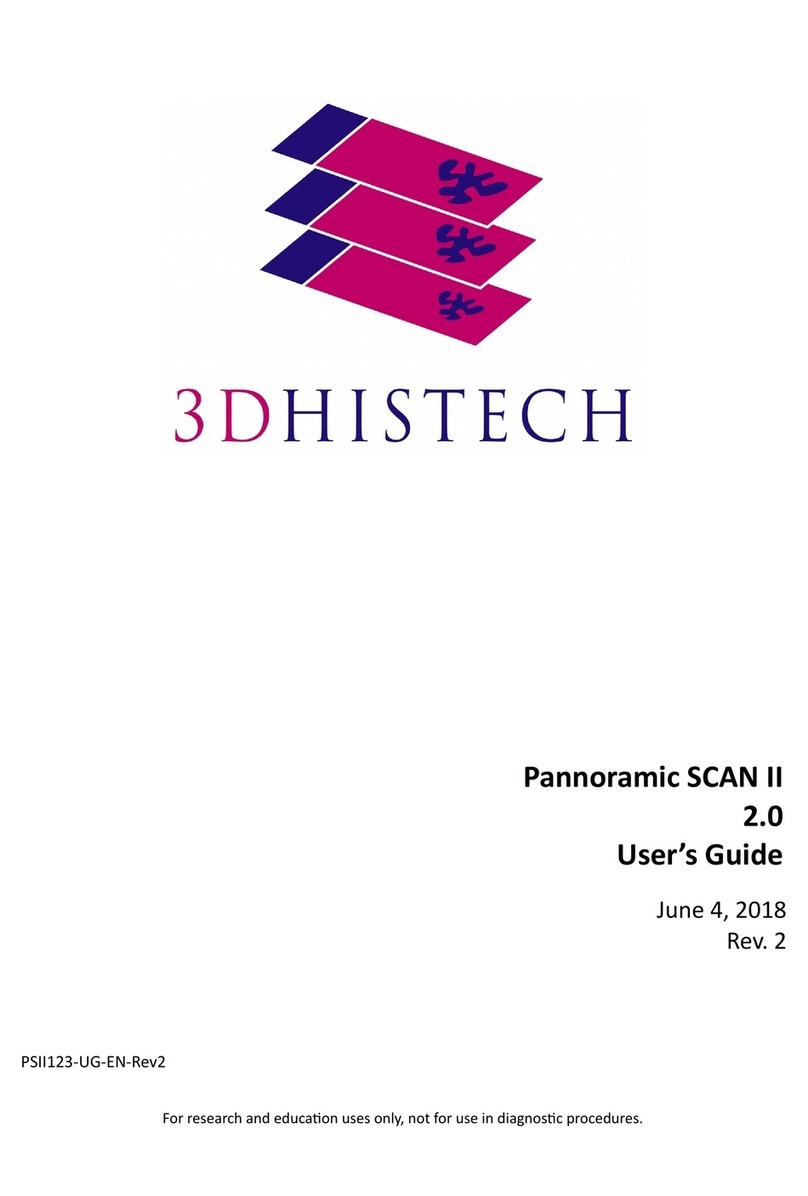 3DHISTECH Ltd. Pannoramic SCAN II 2.0 User manual