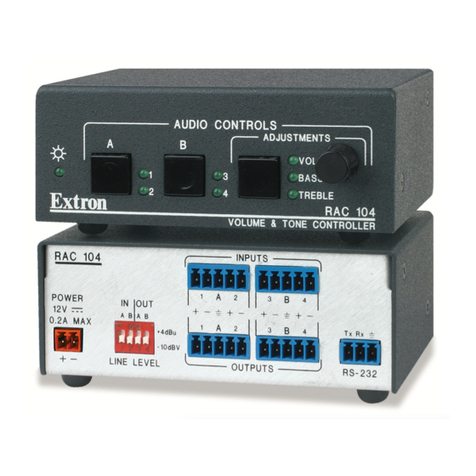 Extron electronics RAC 104 User manual