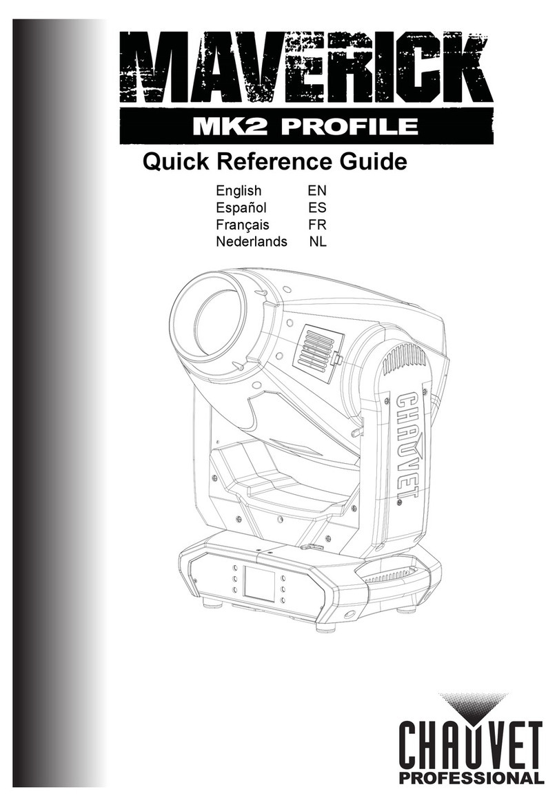 Chauvet Maverick MK2 Wash Quick reference guide